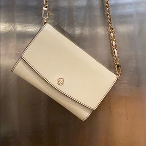 Tory Burch Cream Cross Body Bag